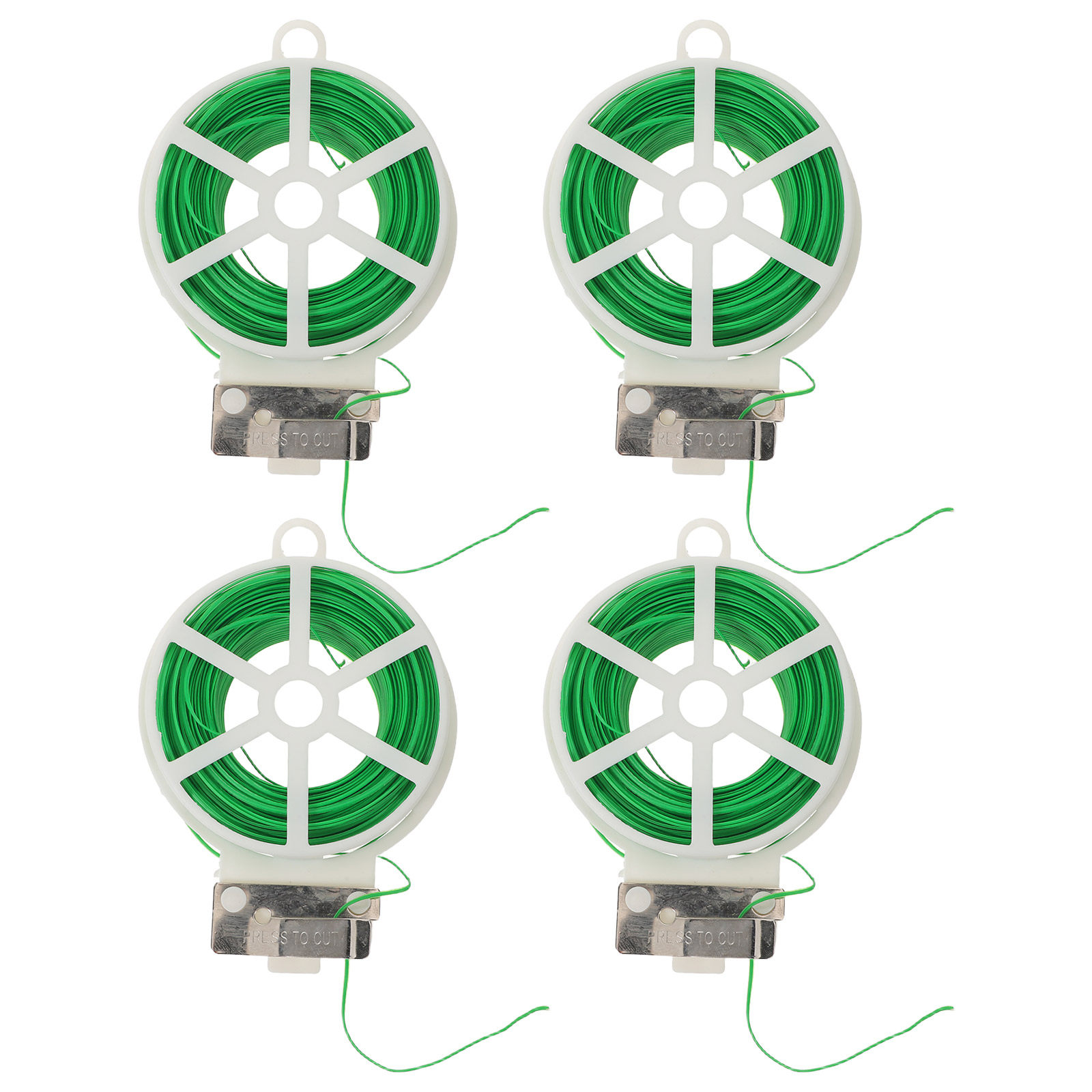 Garden Wire Twist Tie - 4 Rolls Green Garden Plant Ties