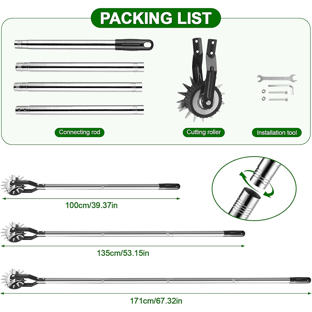 67 Inch/170 cm Wheel Rotary Ed - Gardening Tools Edger 评论和价格