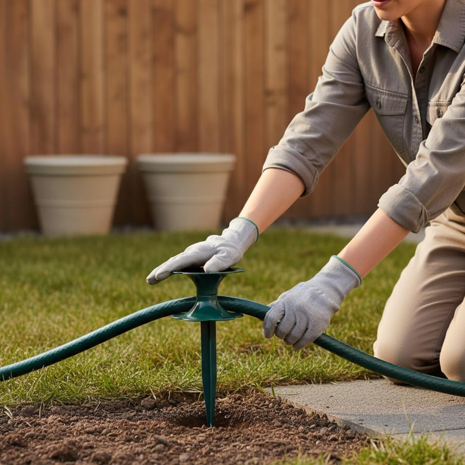 Garden Hose Guide Spike Easy t - Gardening Tools Guide 评论和价格