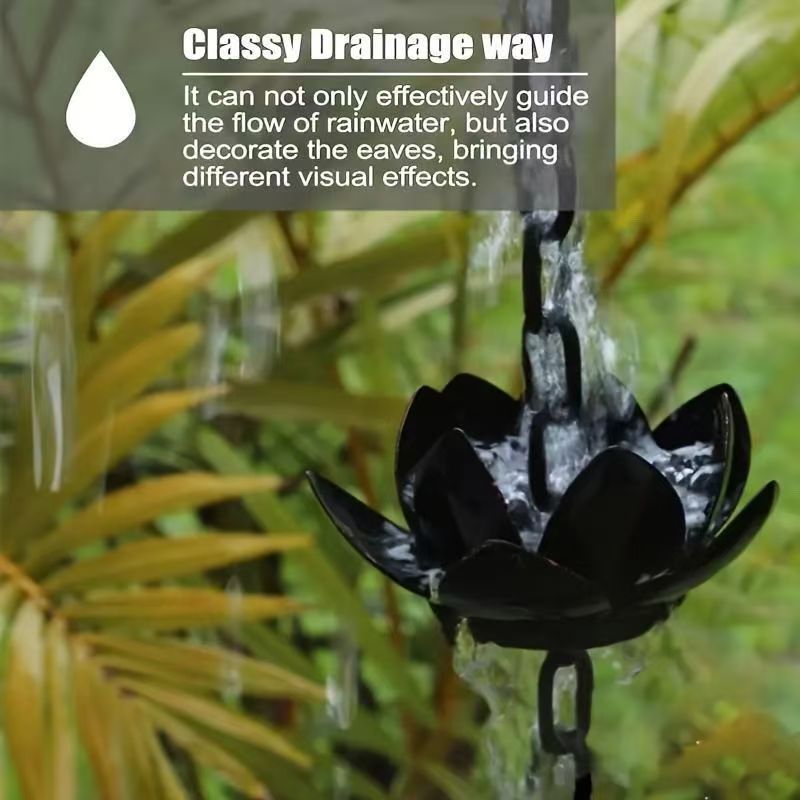 Lotus Rain Chain for Gutter Do - Gardening Tools Basic 评论和价格