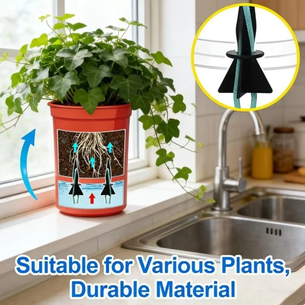 4pcs with Cotton Ropes Plant W - Root Watering Spike 评论和价格