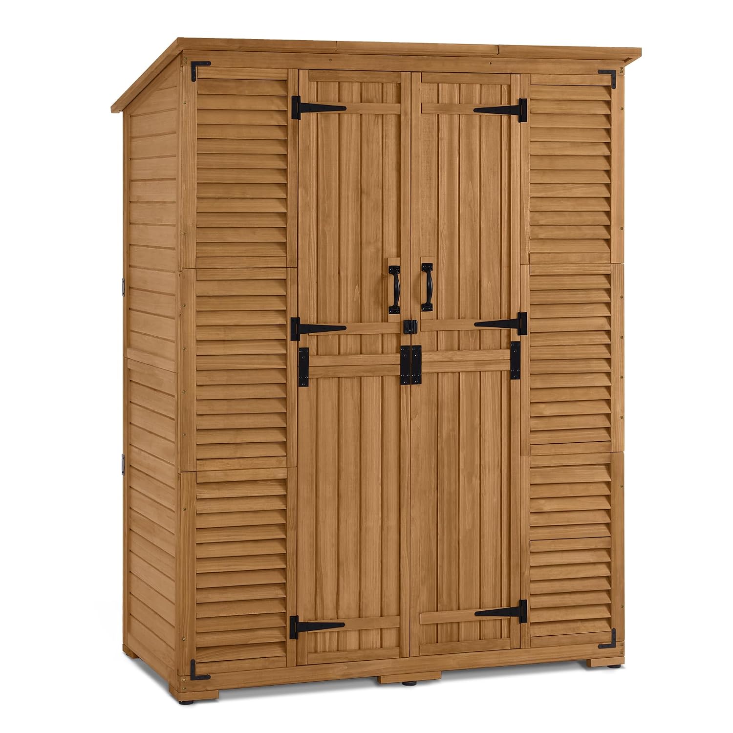 Outdoor Storage Cabinet with S - Gardening Tools Organizer 评论和价格