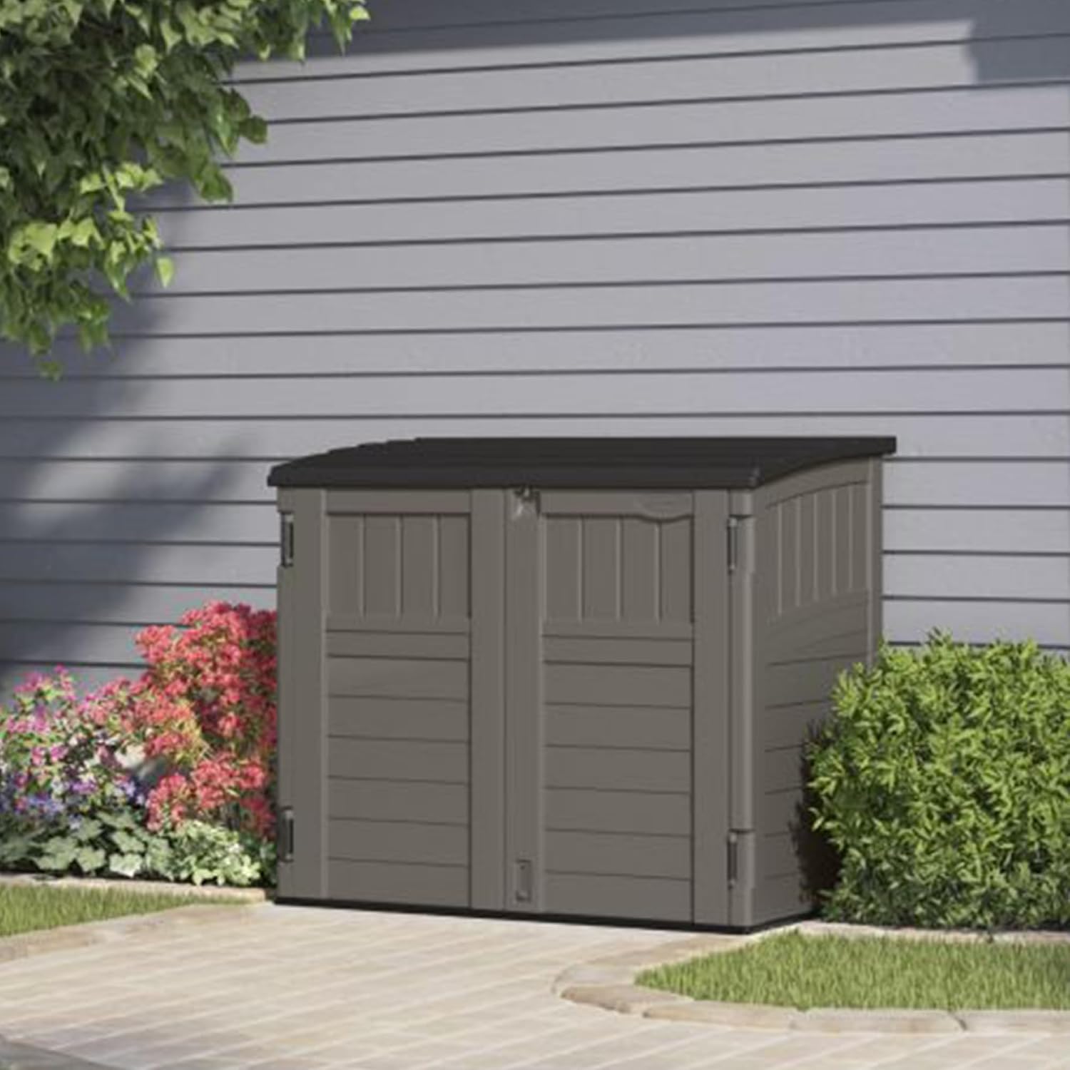 Outdoor Storage Shed For Backy - Gardening Tools Organizer 评论和价格