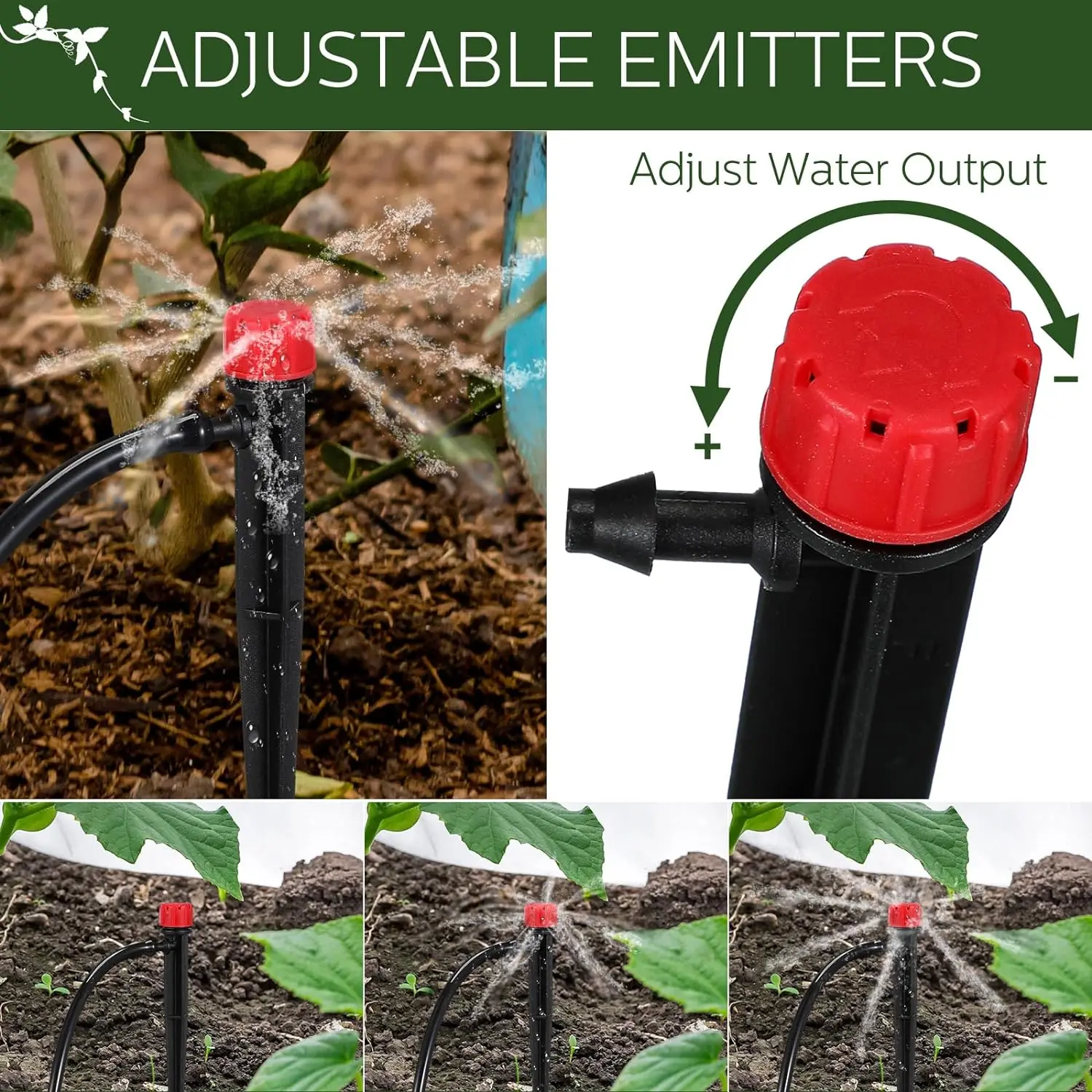 Drip Emitters for 1/4' Drip Ir - Root Watering Spike 评论和价格