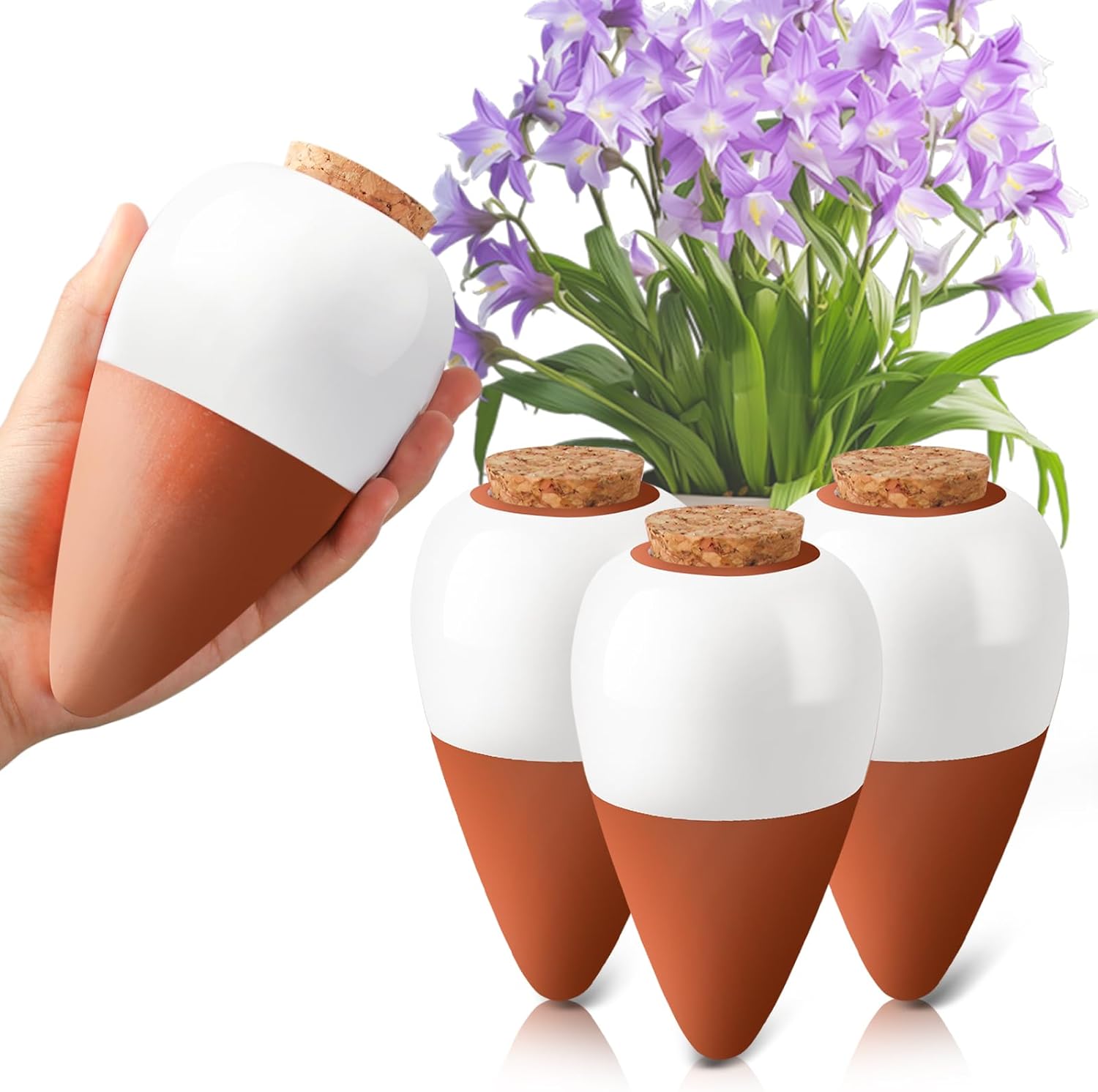 Terracotta Watering Spikes,Sel - Root Watering Spike 评论和价格