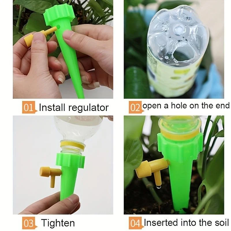 10PCS Flower Adjustable Automa - Root Watering Spike 评论和价格