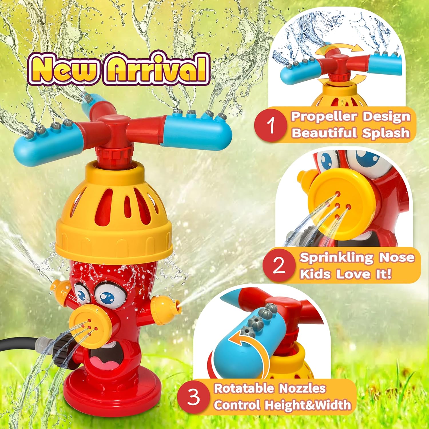 Water Spray Toy Hydrant Sprink - Gardening Tools Cartoon 评论和价格
