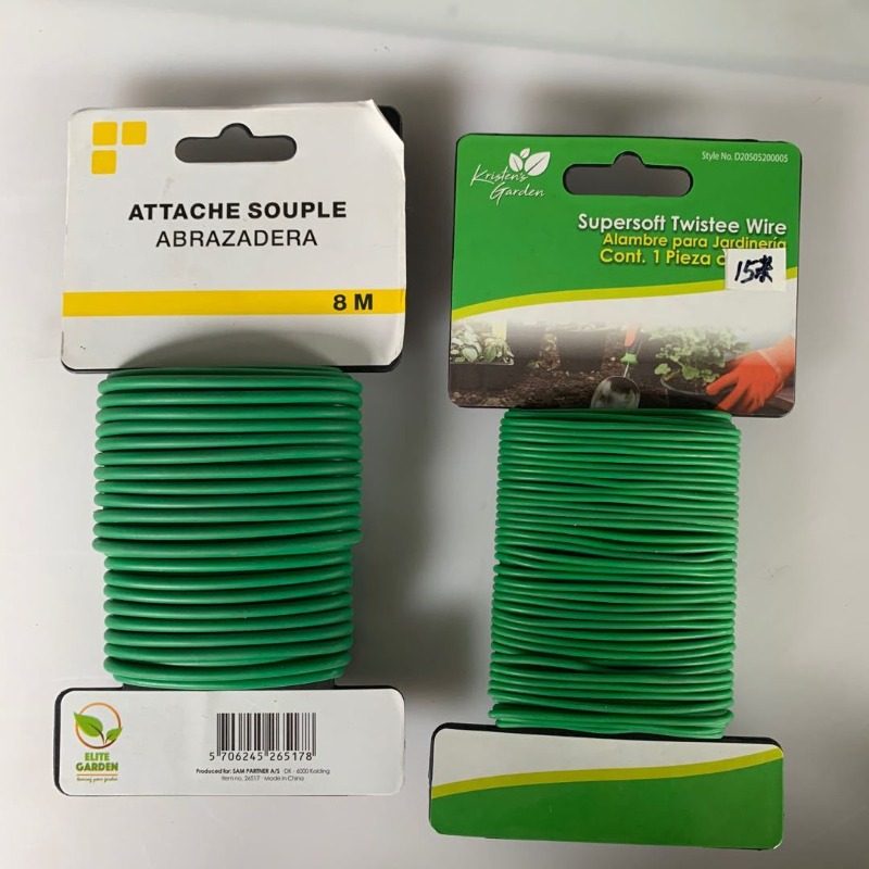 2pcs 5mm x 10m Reusable Twist  - Garden Wire Twist Tie 评论和价格