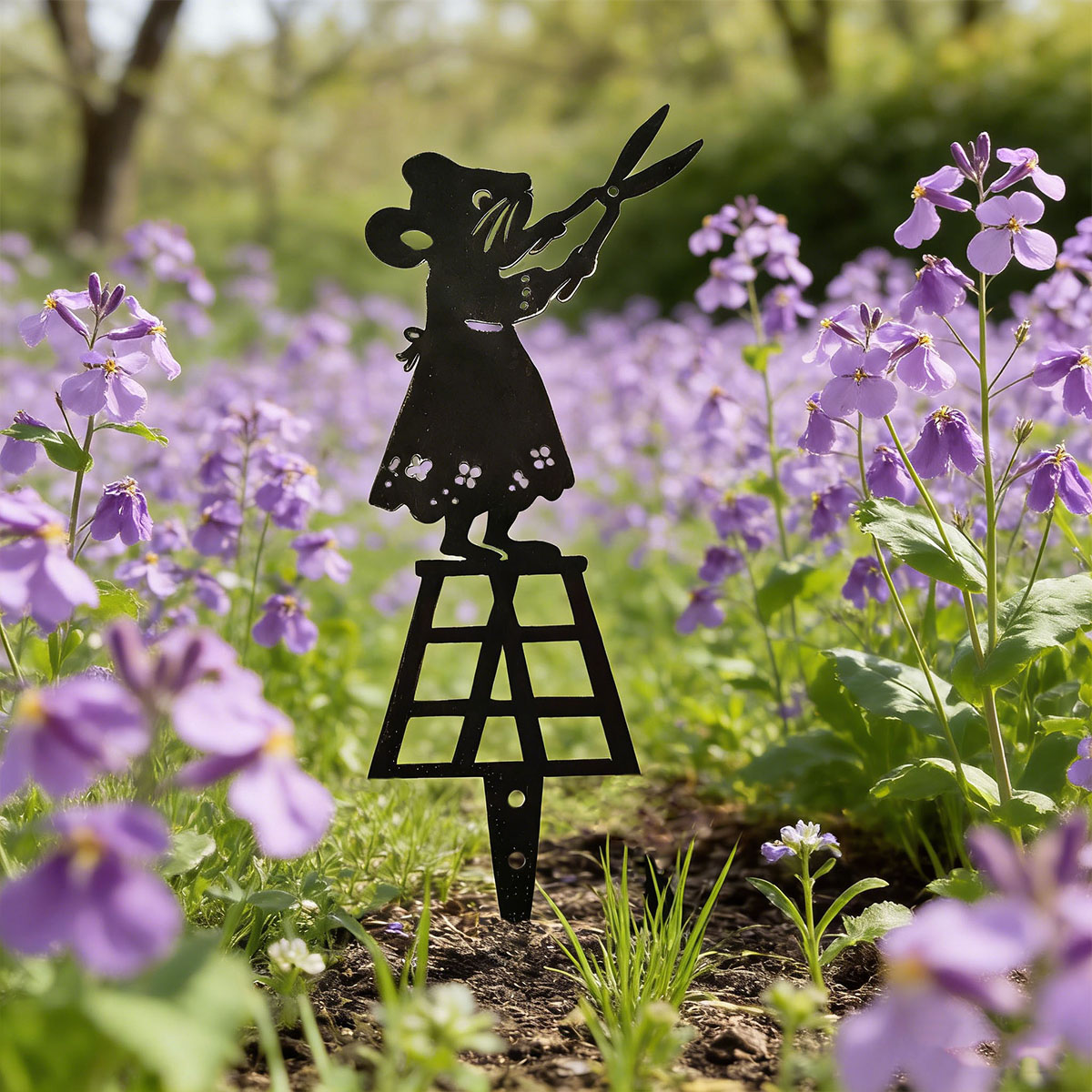 Black Silhouette Line Metal Ga - Gardening Tools Basic 评论和价格