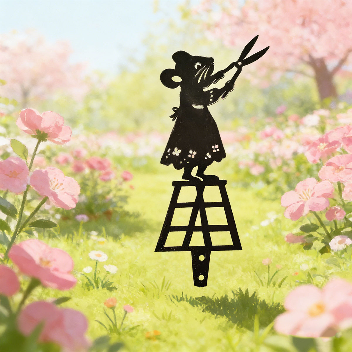 Black Silhouette Line Metal Ga - Gardening Tools Basic 评论和价格