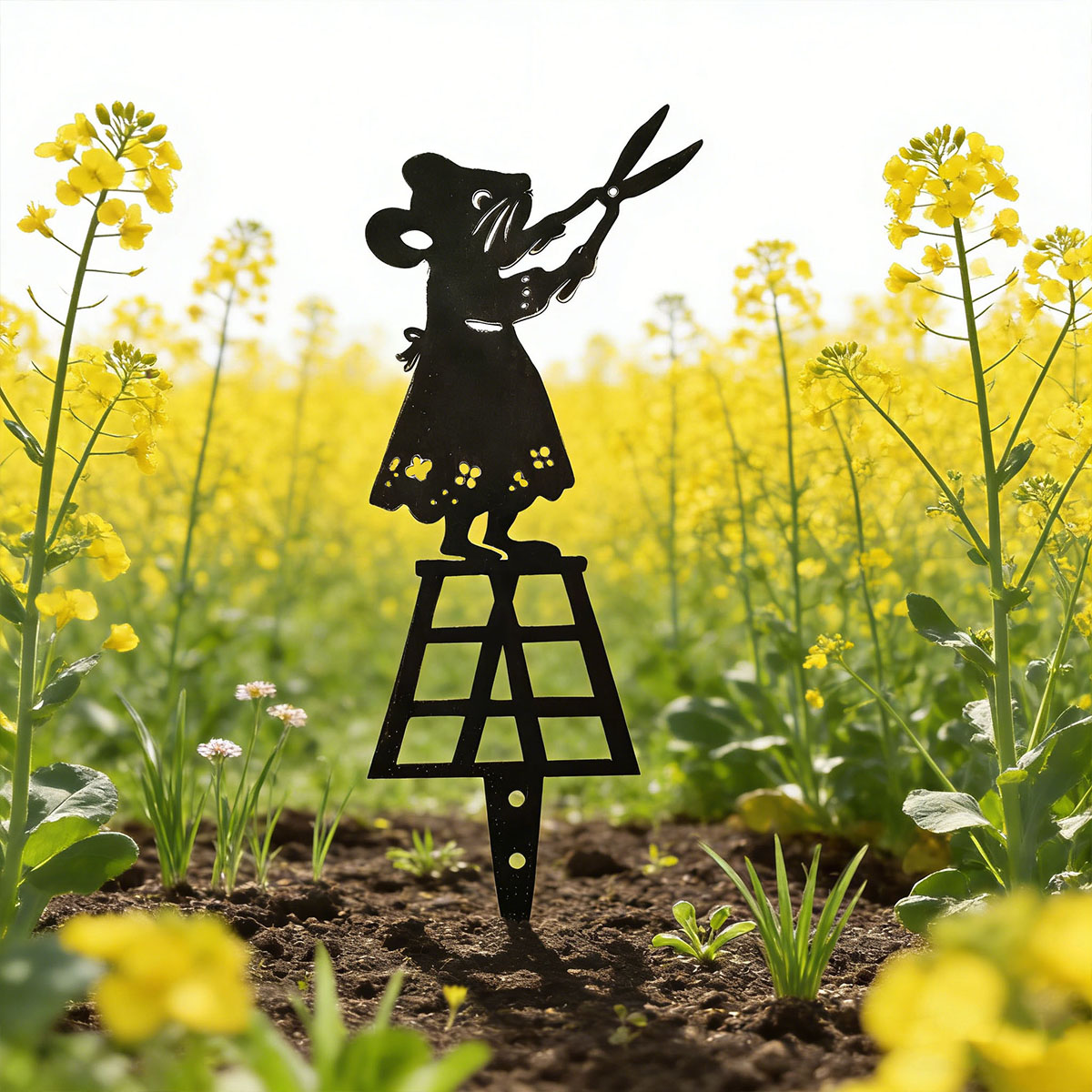 Black Silhouette Line Metal Ga - Gardening Tools Basic 评论和价格