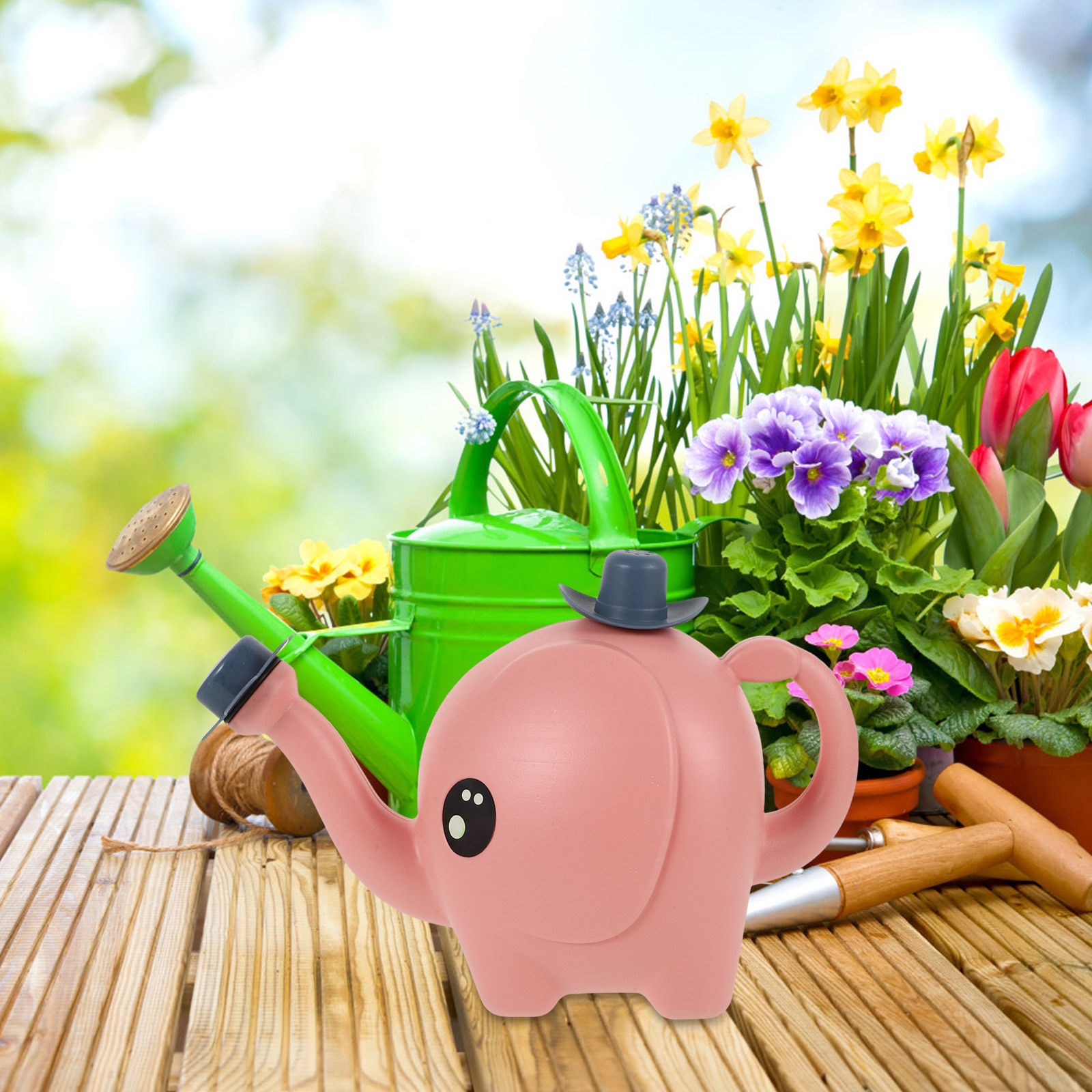 Plastic Cartoon Watering Can I - Gardening Tools Cartoon 评论和价格