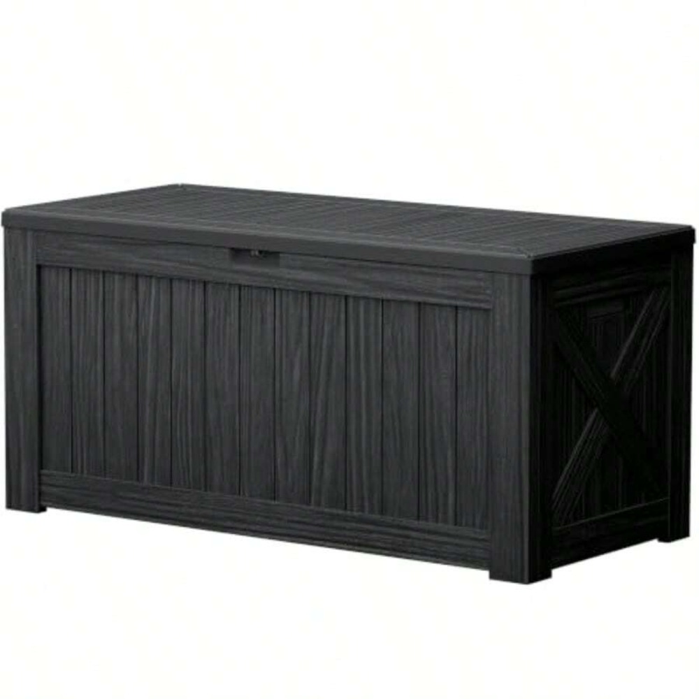 120 Gallon Deck Box Outdoor St - Gardening Tools Organizer 评论和价格