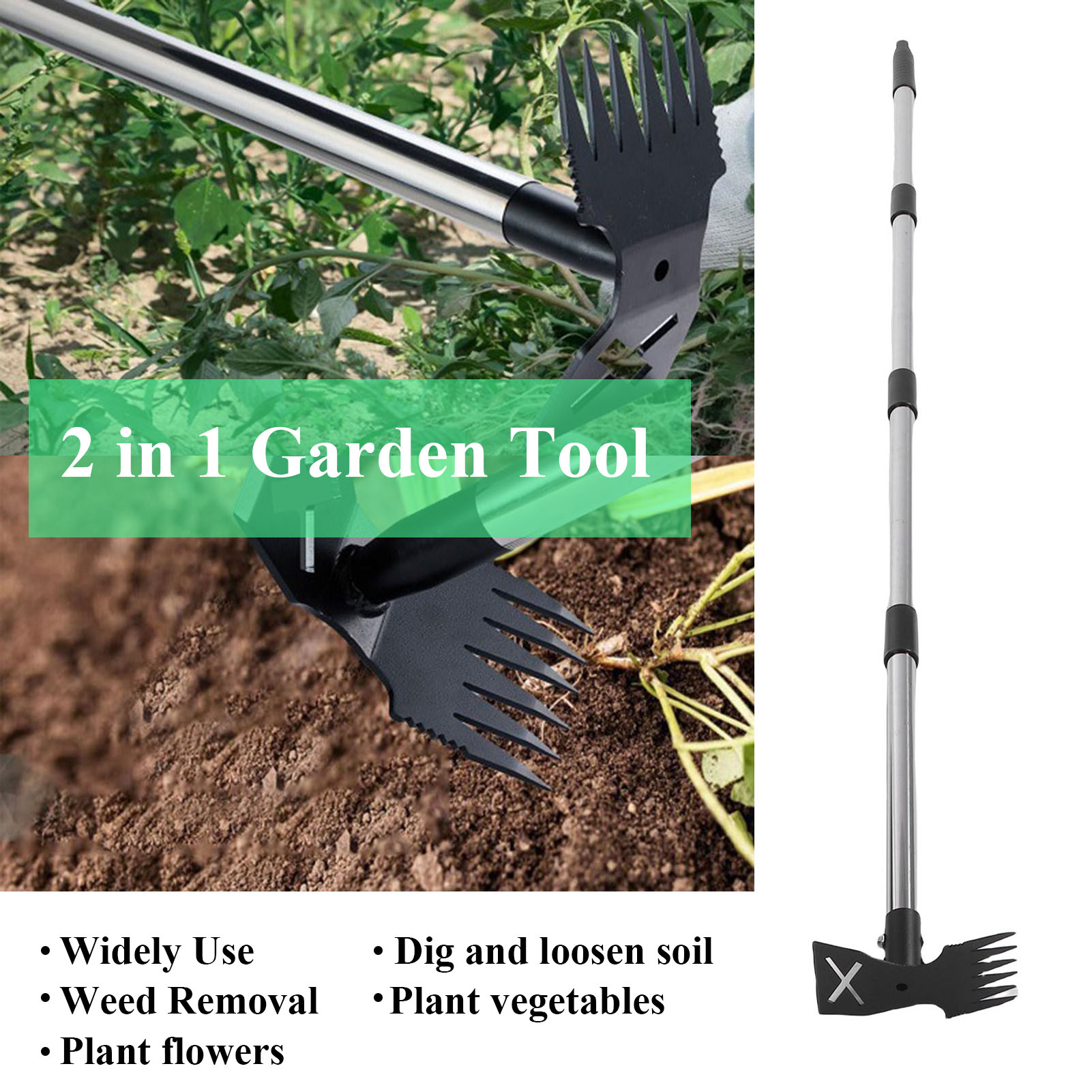 5Pcs Weed Puller Tool w Long H - Weed Puller 评论和价格