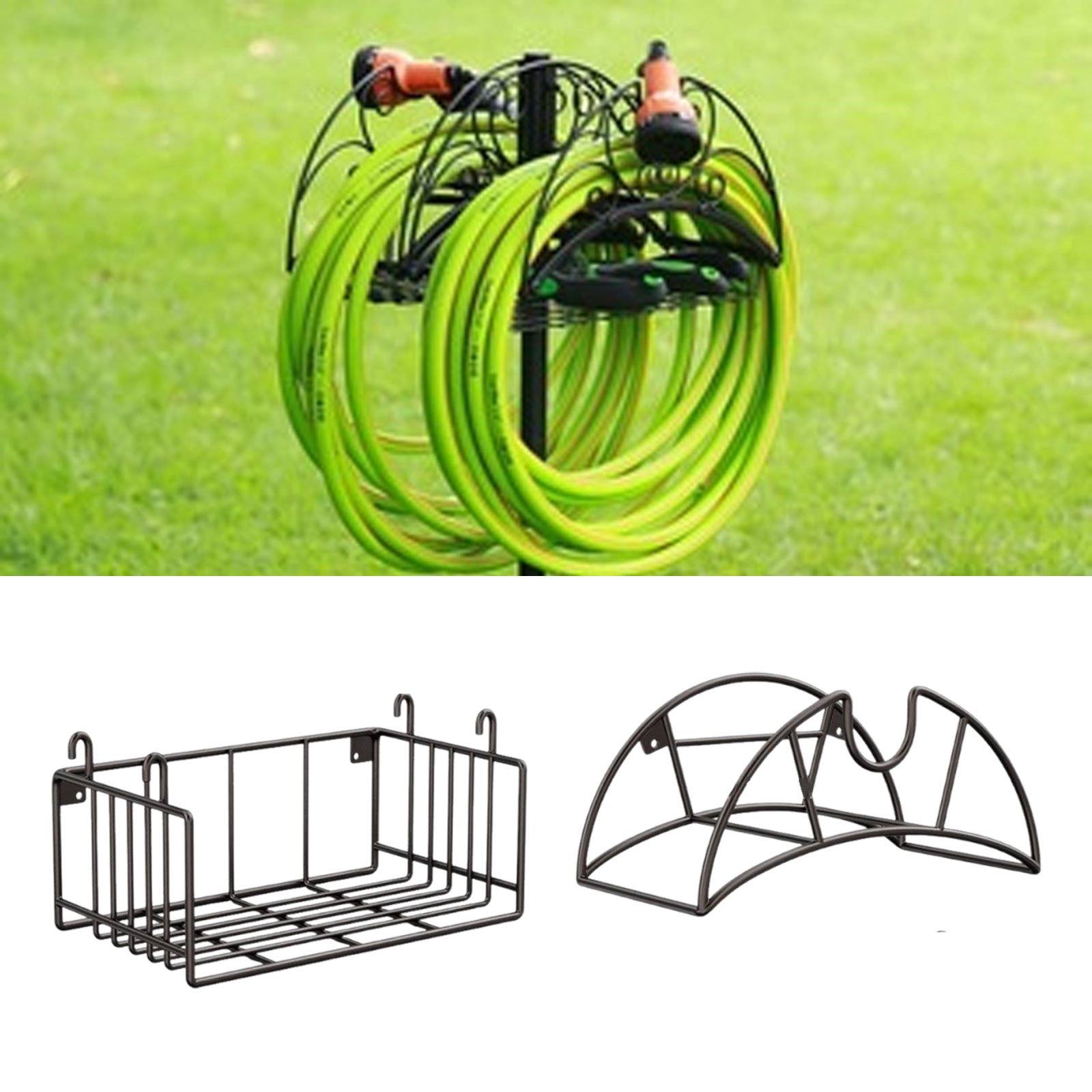 Wall Mount Garden Hose Holder  - Gardening Tools Organizer 评论和价格