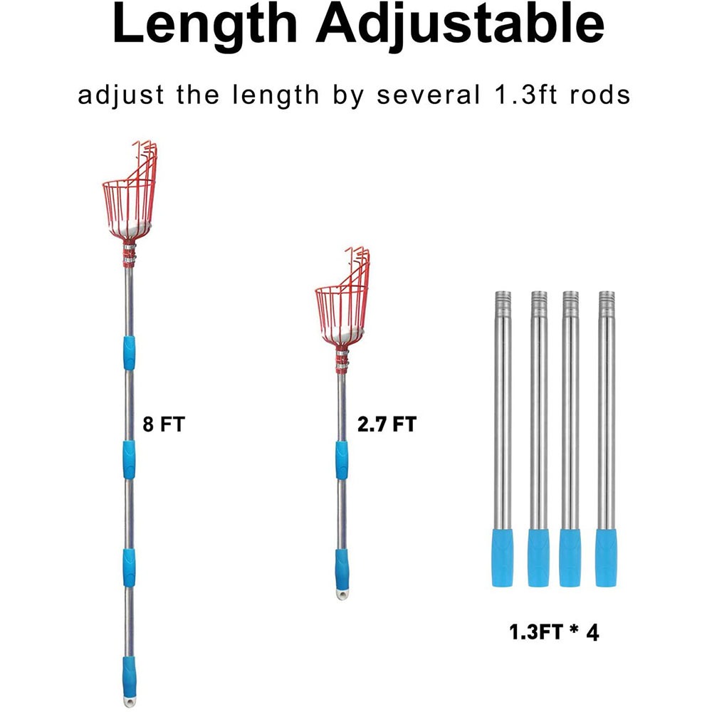 260cm Fruit Picker, Adjustable - Gardening Tools Organizer 评论和价格